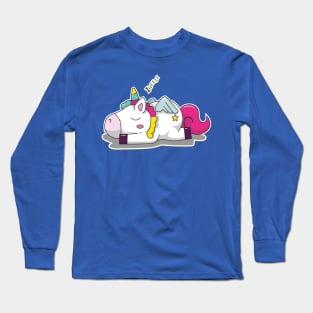 Sleeping Unicorn Long Sleeve T-Shirt